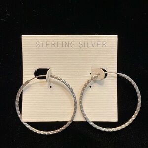 Sterling Silver Endless Hoop Earrings